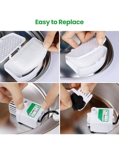 Paquete de 12 filtros de reemplazo ZEKIRY para fuente D60 3L