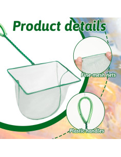 Red para Acuario QfwdfcTrenz 20.32x17.78cm Verde 2