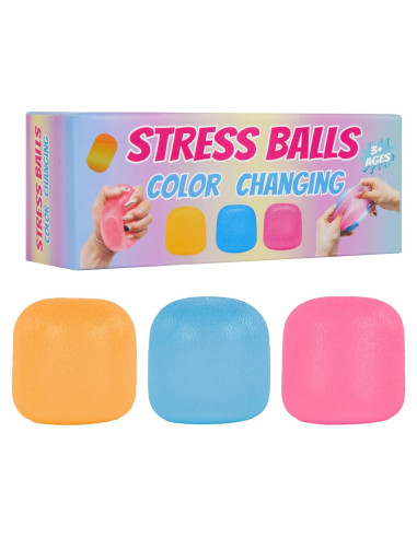 Paquete de 3 Juguetes Sensoriales Antiestrés WISYME - Pelotas Fidget