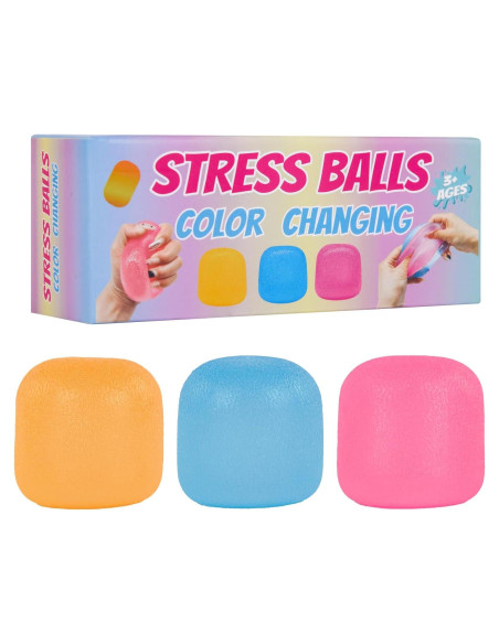 Paquete de 3 Juguetes Sensoriales Antiestrés WISYME - Pelotas Fidget