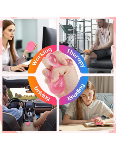 Paquete de 3 Juguetes Sensoriales Antiestrés WISYME - Pelotas Fidget