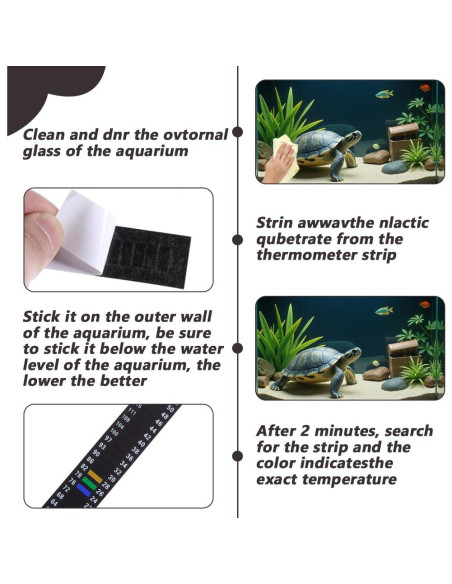 12 Termómetros Adhesivos para Acuario DELORIGIN 16-50C