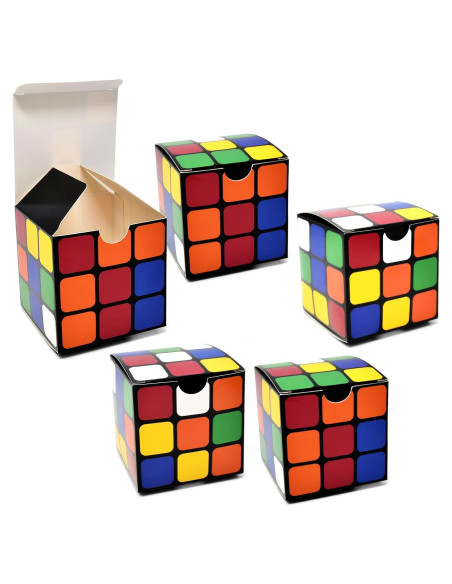Cajas de Favor de Fiesta Cubo Mágico Regalo Boutique 24 Pcs