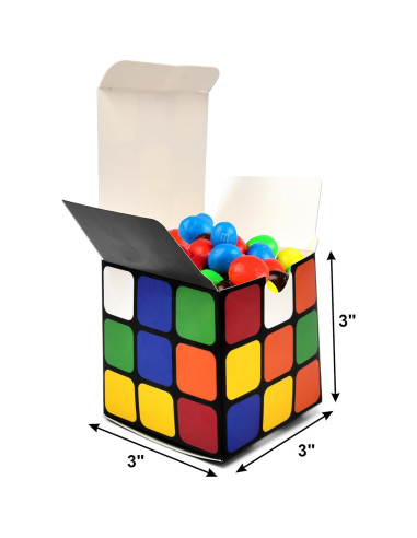 Cajas de Favor de Fiesta Cubo Mágico Regalo Boutique 24 Pcs