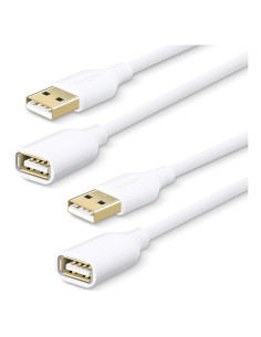 Cable de Extensión USB 2.0 Fasgear 3m Blanco - 2 Paquetes