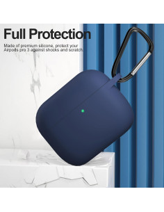 Funda de Silicona ATUAT para AirPods Pro 3 - Azul Medianoche 2