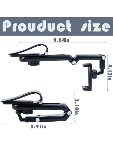 Soporte para Teléfono de Visera Solar XEFINAL 360 Plegable