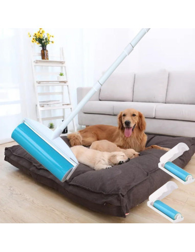 Rodillo de Pelusa Reutilizable NUOBUT 20.32 cm con 3 Mangos