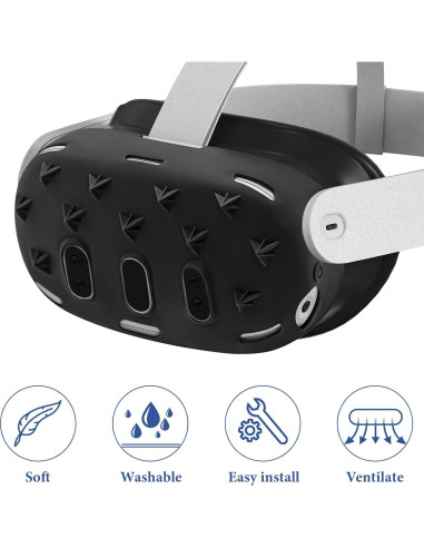Funda Protectora de Silicona Geekria para Auriculares VR Meta Quest 3