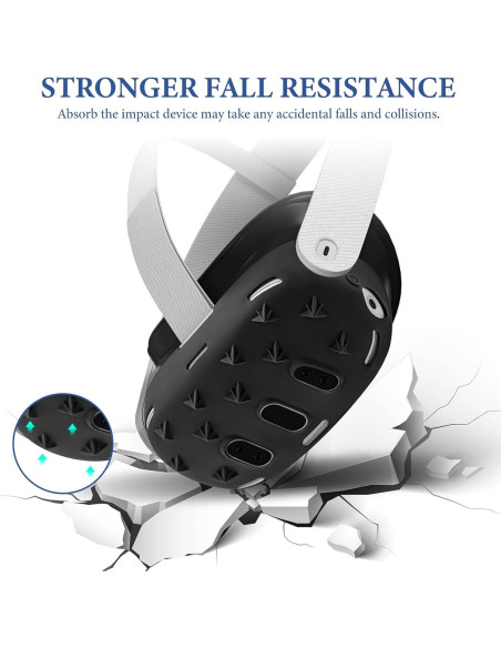 Funda Protectora de Silicona Geekria para Auriculares VR Meta Quest 3