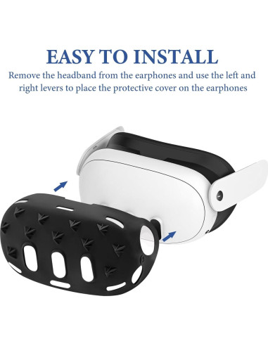 Funda Protectora de Silicona Geekria para Auriculares VR Meta Quest 3