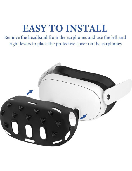 Funda Protectora de Silicona Geekria para Auriculares VR Meta Quest 3