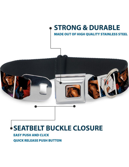 Collar para Perros Marvel Comics Buckle-Down 15-24 cm
