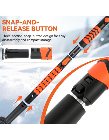 Cepillo de Nieve y Raspador de Hielo SIOKIUU CY-0122 110 cm