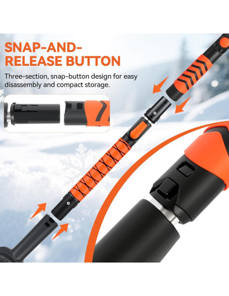 Cepillo de Nieve y Raspador de Hielo SIOKIUU CY-0122 110 cm