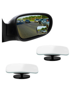 Espejo de Punto Ciego Tecledsn 2PCS HD Convexo Ajustable