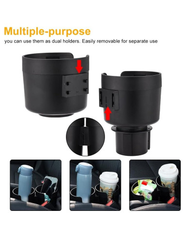 Expansor Soporte para Tazas Duales JSCARLIFE Ajustable 2 en 1