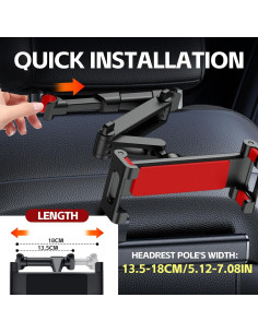 Soporte para Tabletas en Reposacabezas de Auto Reaeng 360 Ajustable 2