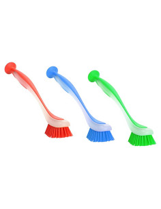 Set de 3 Cepillos de Cocina ZUVO con Mango Largo y Ventosa