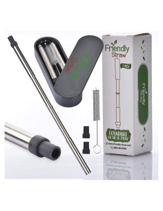 Popotes Reutilizables Plegables Popote Amigable - 2 Paquete