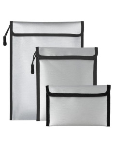 Bolsas de Documentos a Prueba de Fuego AEITOTT - 3 Piezas, Impermeables