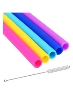 Popotes de Silicona Reutilizables Vitrix Kitchenware - Set de 5