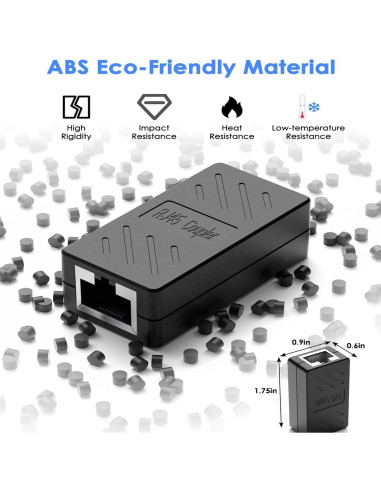 Acoplador Ethernet RJ45 Hembra a Hembra ILIWIWY 6 Piezas