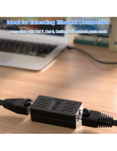 Acoplador Ethernet RJ45 Hembra a Hembra ILIWIWY 6 Piezas