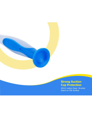 Set de 3 Cepillos de Cocina ZUVO con Mango Largo y Ventosa