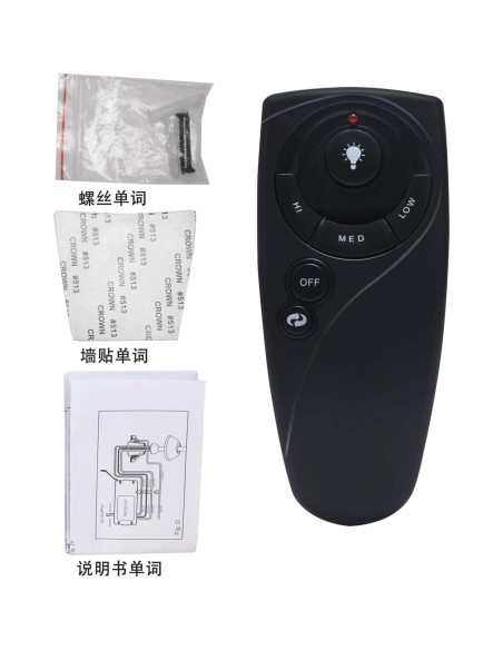 Control Remoto Inalámbrico WINFLIKE UC7083T para Ventilador de Techo