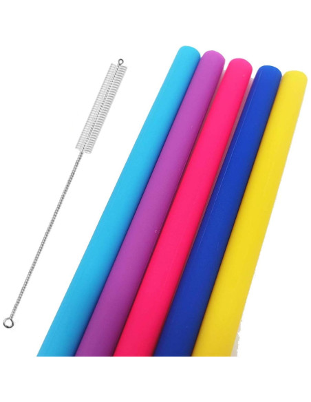 Popotes de Silicona Reutilizables Vitrix Kitchenware - Set de 5