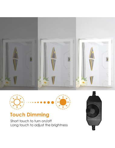 Interruptor Regulador LED Onite 2PCS USB 1m Ajustable