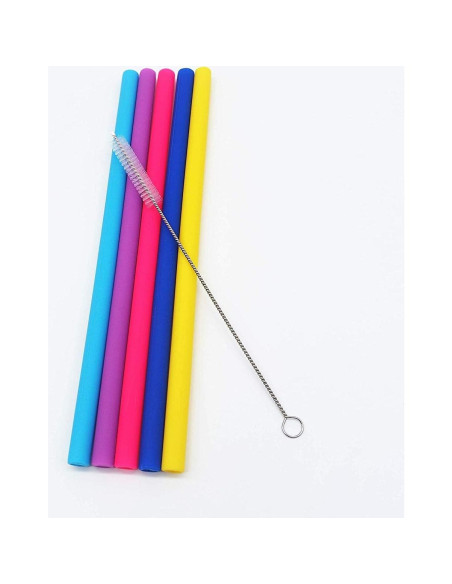 Popotes de Silicona Reutilizables Vitrix Kitchenware - Set de 5