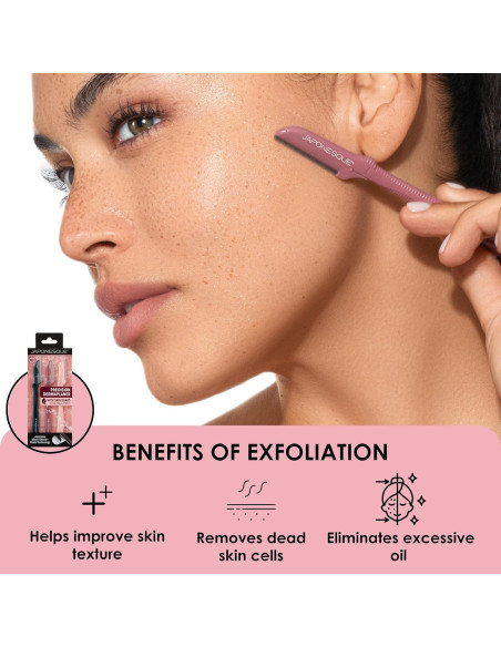 Cuchillas de Dermaplaning Facial JAPONESQUE - 6 Piezas