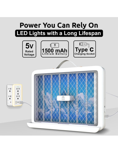 Zapper Eléctrico WBM Inteligente para Insectos 30cm 3.5W