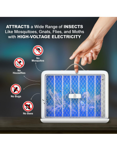 Zapper Eléctrico WBM Inteligente para Insectos 30cm 3.5W