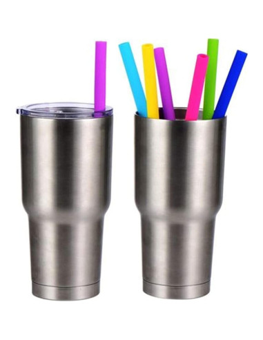 Popotes de Silicona Reutilizables Vitrix Kitchenware - Set de 5