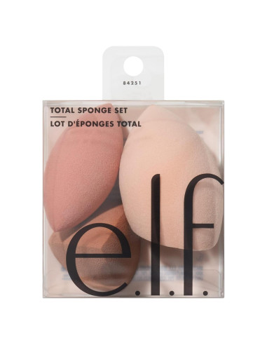 Set de Esponjas de Maquillaje e.l.f. Total Sponge - 3 Piezas