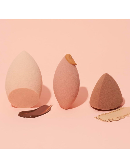Set de Esponjas de Maquillaje e.l.f. Total Sponge - 3 Piezas