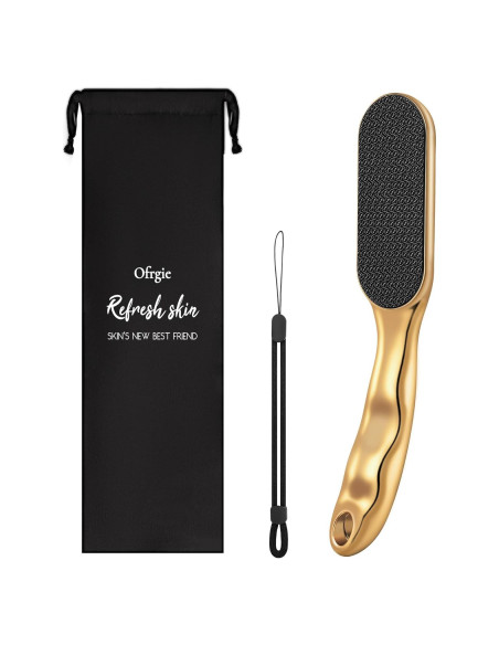 Lima de Pies Veinsgrain Nano Glass Dorada 22.86cm - Exfoliador