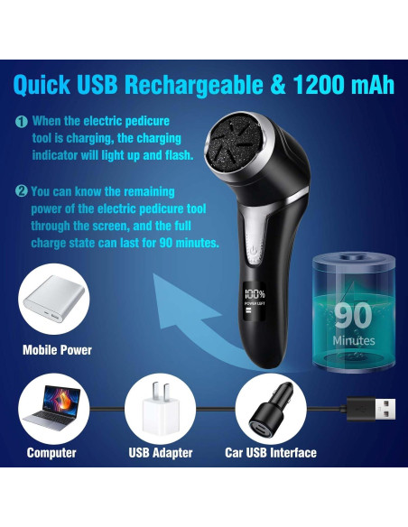 Removedor de Callos Eléctrico Moamdeoy MT-510 con Aspiradora