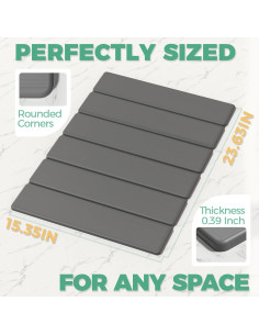 Alfombra de Baño SYIPO Diatomita Antideslizante 60x39 cm 2