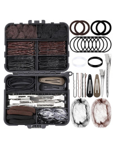Kit de Accesorios para el Cabello Teenitor 163 piezas - Horquillas, Pinzas, Clips y Gomas
