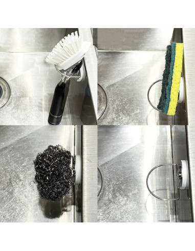 Soporte Magnético para Esponja de Platos LEVOSHUA Acero Inoxidable