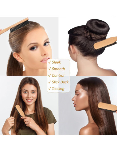 Juego de Cepillo y Cera para Cabello RAVEGO - Control Frizz