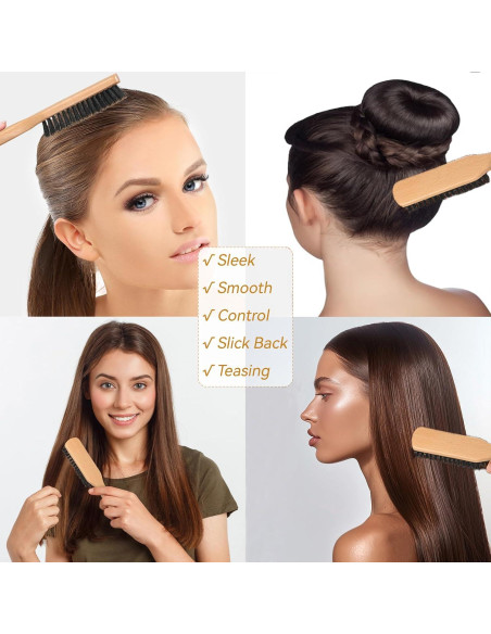 Juego de Cepillo y Cera para Cabello RAVEGO - Control Frizz