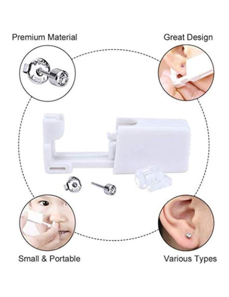 Kit de perforación de orejas Lvyue - 2 unidades estériles
