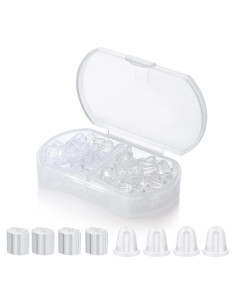 Respaldos de Aretes de Silicona Kerryjewl 100 Pcs Hipoalergénicos