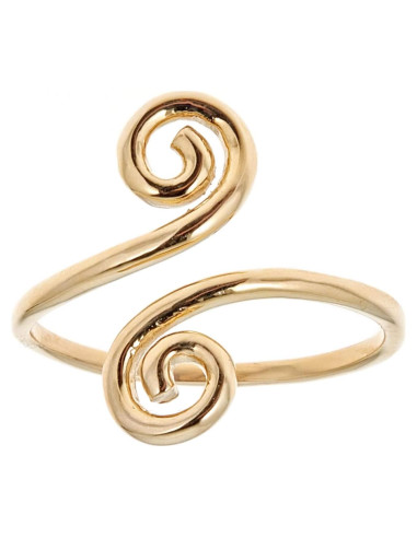 Anillo ajustable de remolino de oro 14k Ritastephens