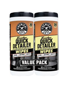 Toallitas Detalladoras Rápidas para Cuero Chemical Guys 30 ct